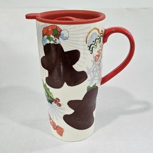 NEW Lennox Gingerbread Man Heat Changing Travel Mug 20oz With Lid